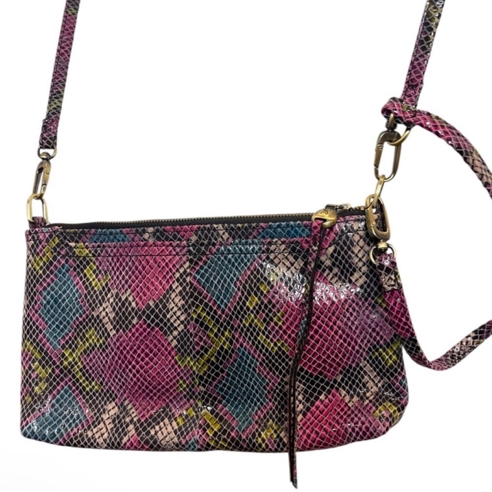 Hobo snake print crossbody bag